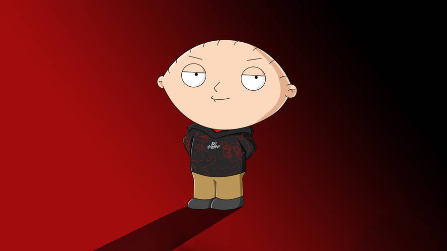 Family Guy Stewie In Red Wallpaper