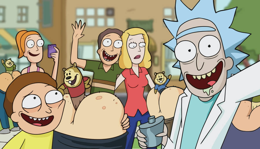 Family Picture Rick And Morty Pc 4k Wallpaper