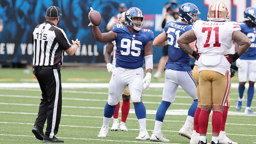 Famous American Football Player Bj Hill Wide Shot Wallpaper