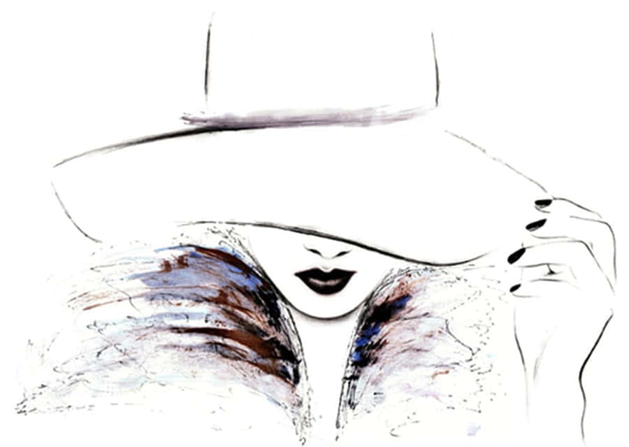 Fancy Hat For Girls Wallpaper