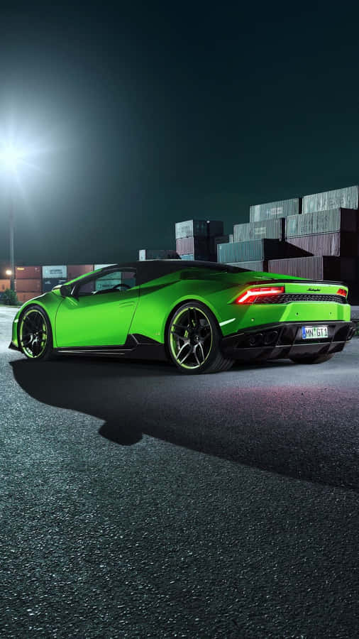 Fantastic Green Lamborghini Iphone Theme Wallpaper