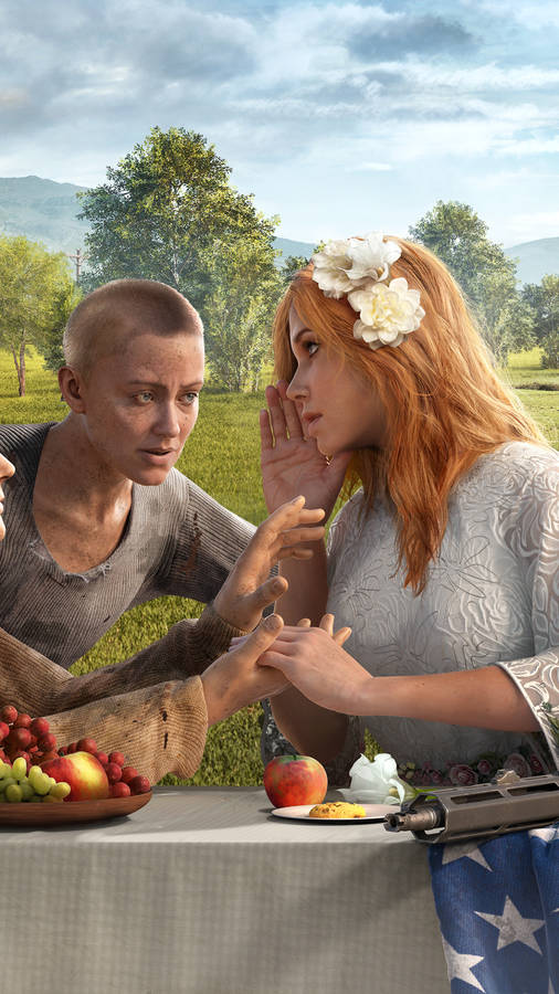 Far Cry 5 Female Characters Iphone Wallpaper