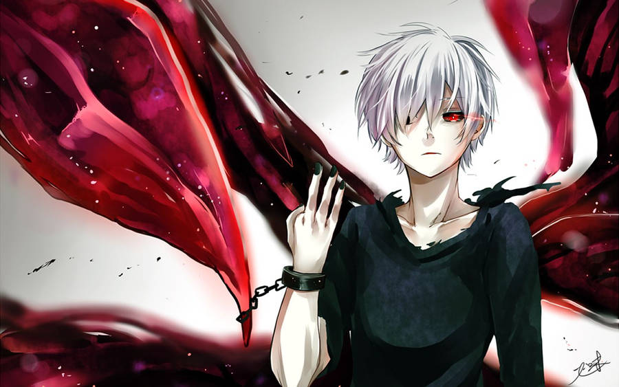 “fear No Darkness, Even In The Darkest Night” -kaneki Ken Wallpaper