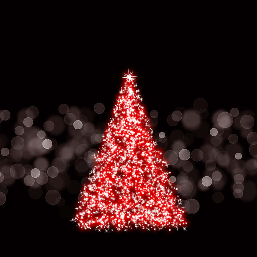 Feel Festive With This Red Christmas Iphone Wallpaper Wallpaper