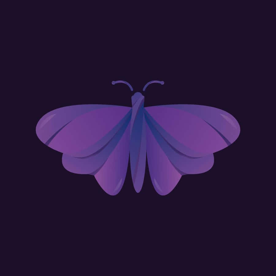 Feel The Freedom Of A Butterfly With Your Purple Butterfly Iphone Wallpaper