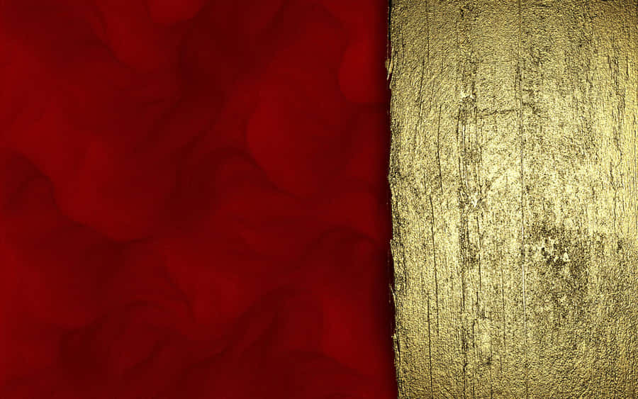 Feel The Luxury Of Red And Gold Wallpaper