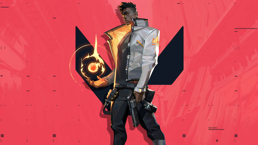 Feel The Power Of Phoenix’s Flare - Valorant Wallpaper