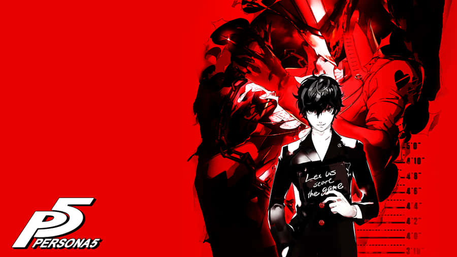 Feel The Power Of Rebellion With The Persona 5 Logo Wallpaper