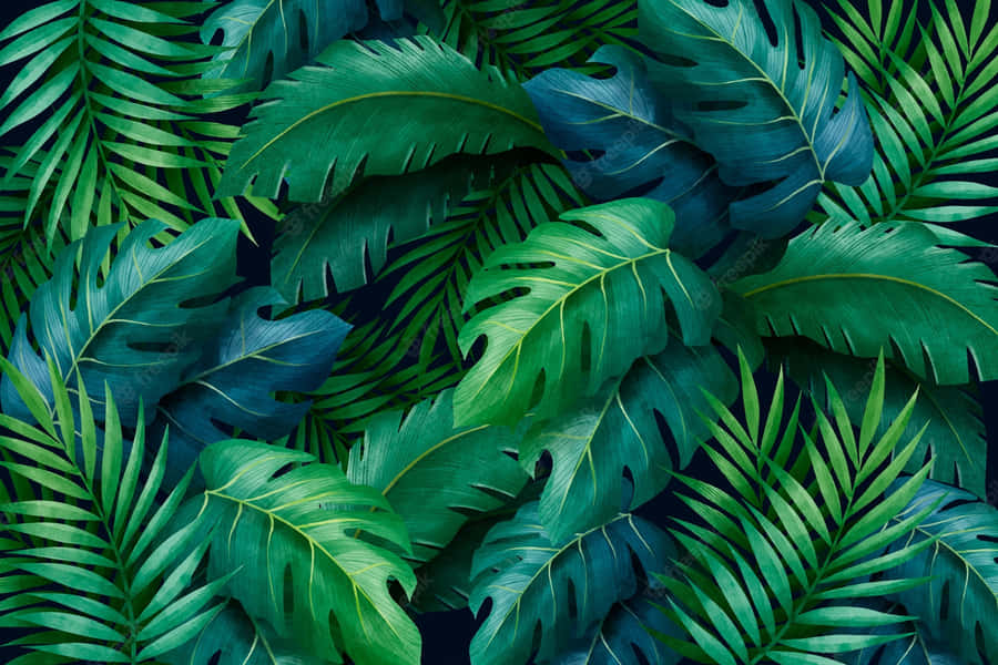 Feel The Summer Vibes With These Aesthetic Palm Leaves Wallpaper