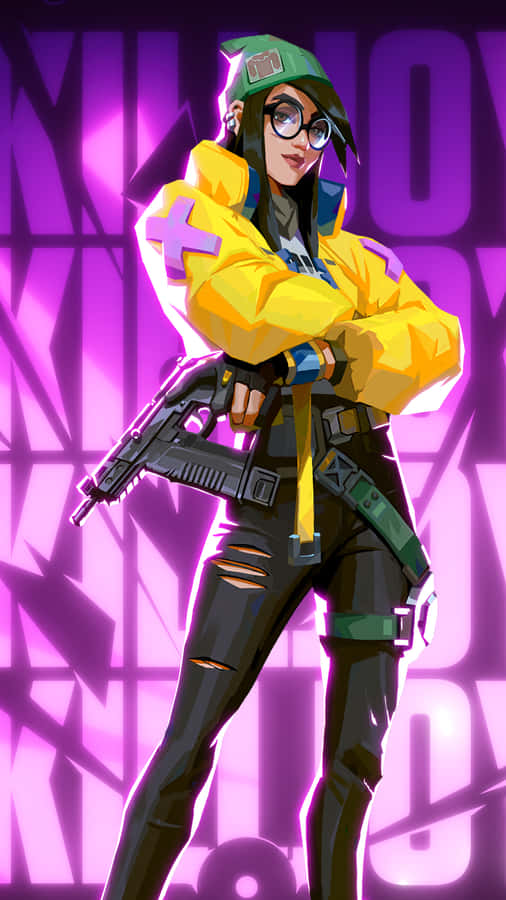 Feel The Thrill Of Victory With Killjoy In Valorant Wallpaper