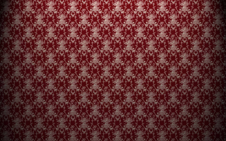 Feel The Vintage Vibe With This Classic Red Pattern Wallpaper