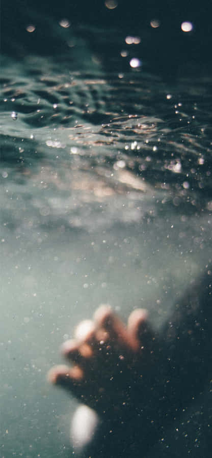 Feeling The Blues - A Sad Mood Reflected On An Aged Phone. Wallpaper