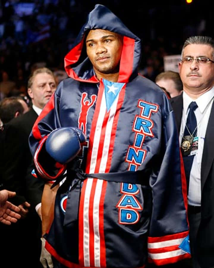 Felix Trinidad On His Dark Blue Robe Wallpaper
