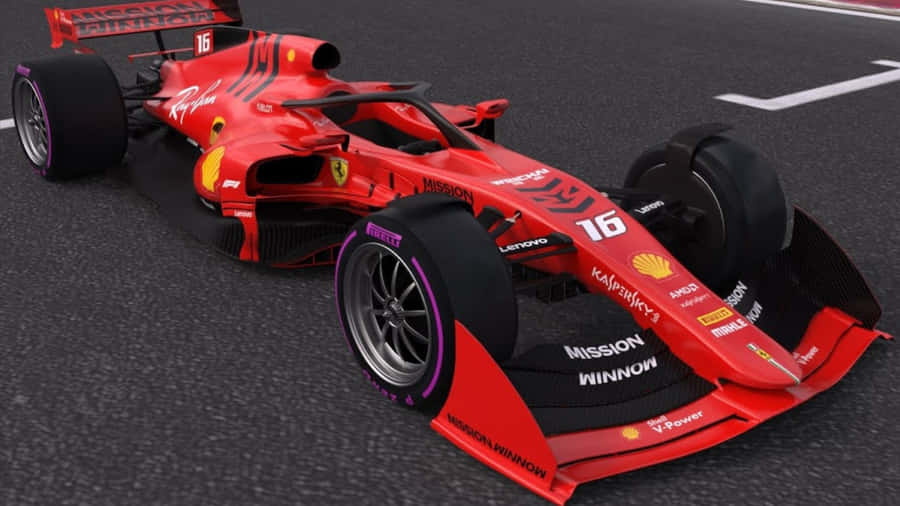 Ferrari F1 Racing Car In The Race Wallpaper - HDNiceWallpapers.com