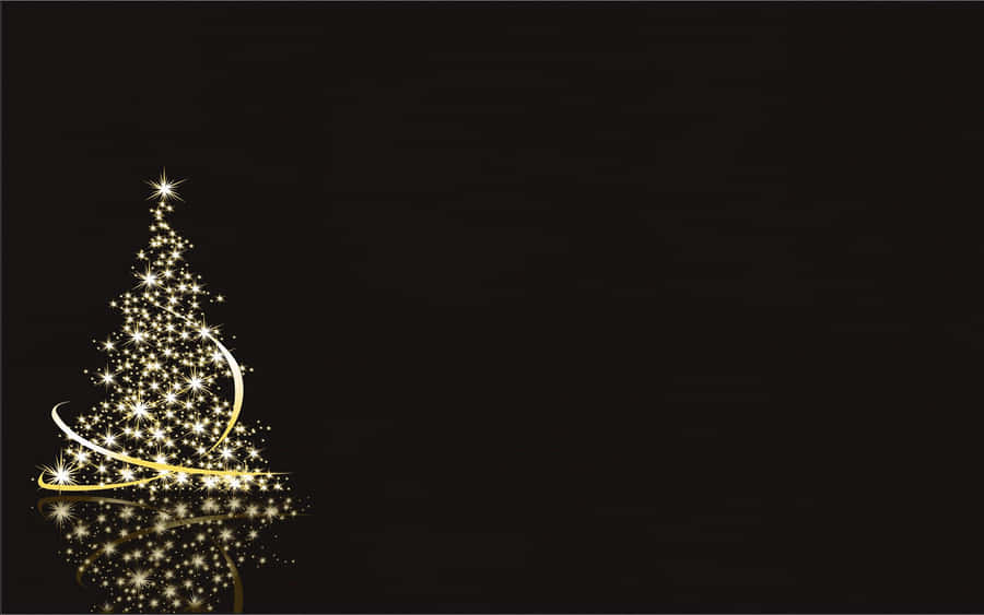 Festive 3d Christmas Scene With Santa Claus And Elves Wallpaper