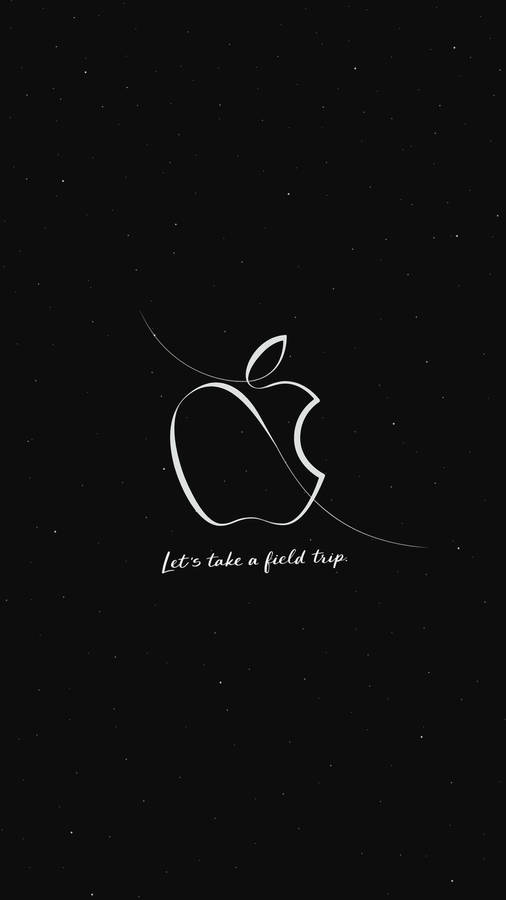 Field Trip Quote Apple Logo Iphone Wallpaper
