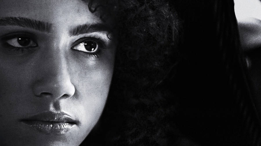 Fierce Look Of Nathalie Emmanuel Wallpaper