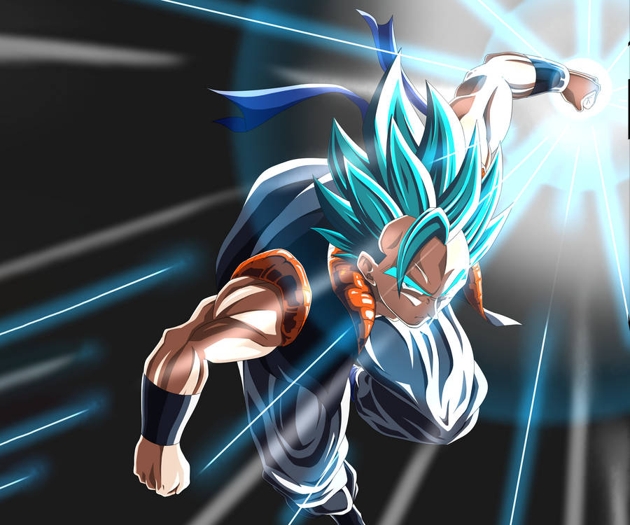 Fierce Yet Beautiful! Power Up With Gogeta Blue. Wallpaper