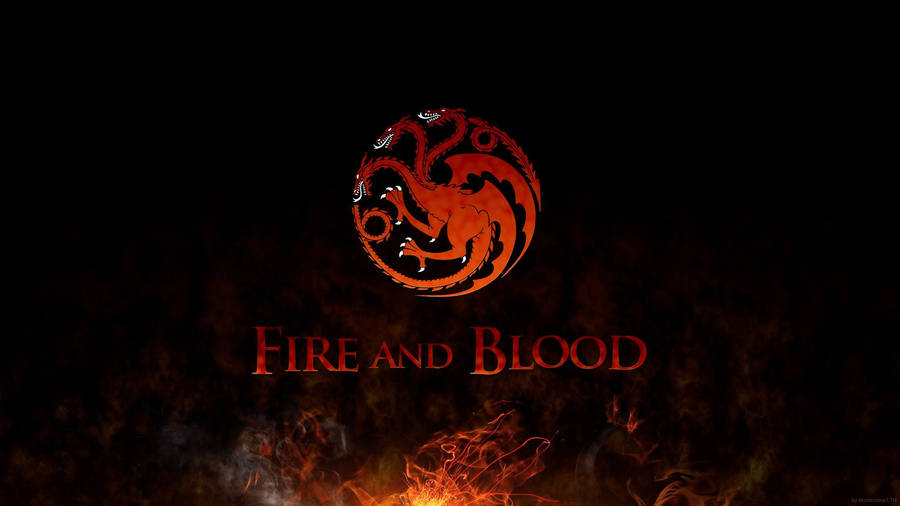 Fiery House Targaryen Sigil Art Wallpaper