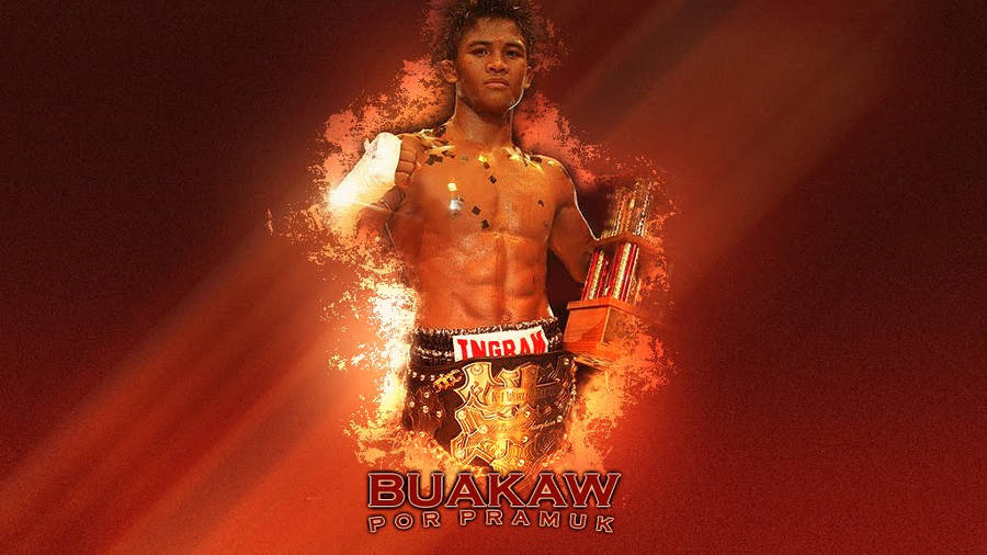 Fiery Muay Thai Champion Wallpaper