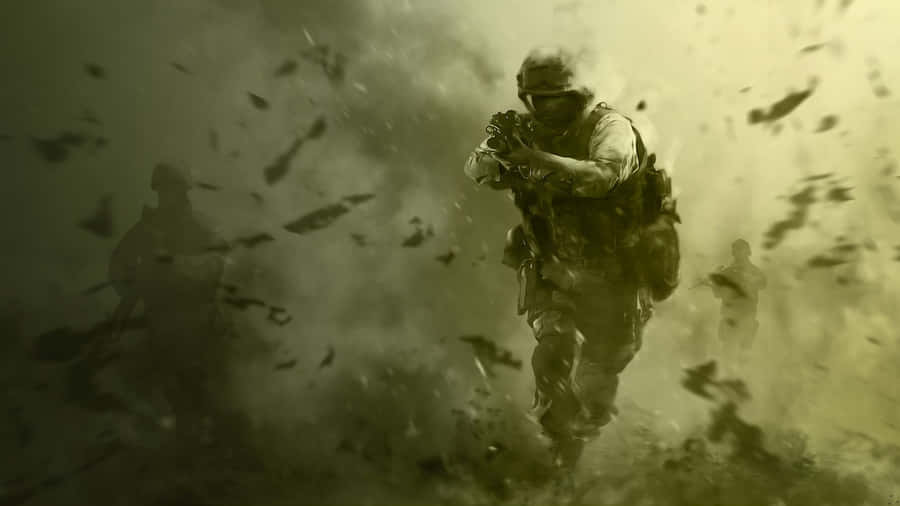 Fight And Survive The War Of Call Of Duty: Modern Warfare. Wallpaper