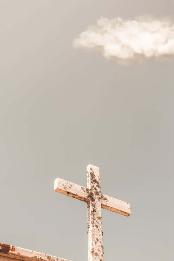 Find Peace In The Beauty Of The Aesthetic Cross Wallpaper