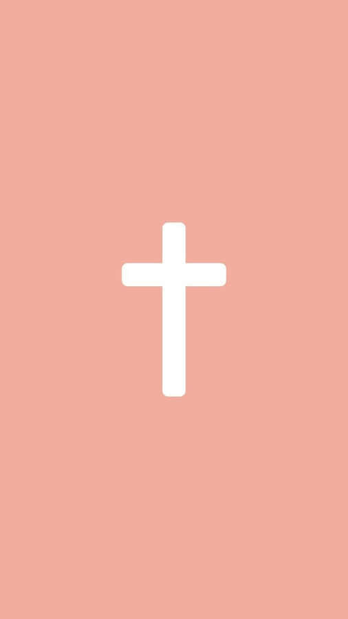 Find Solace And Strength With Pink Cross Wallpaper