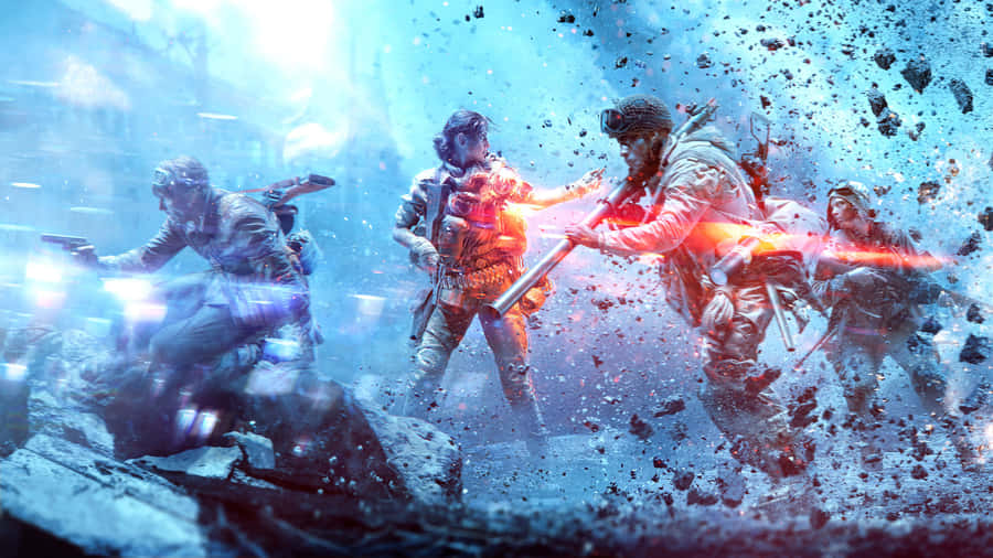 Fire Up The 4k Battlefield With An Explosive Display Wallpaper