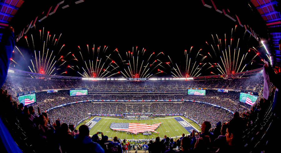 Fish Eye New York Giants Wallpaper