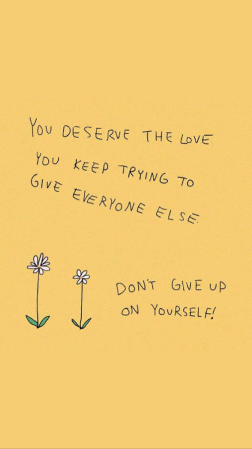 Flower Art Aesthetic Tumblr Quotes Wallpaper