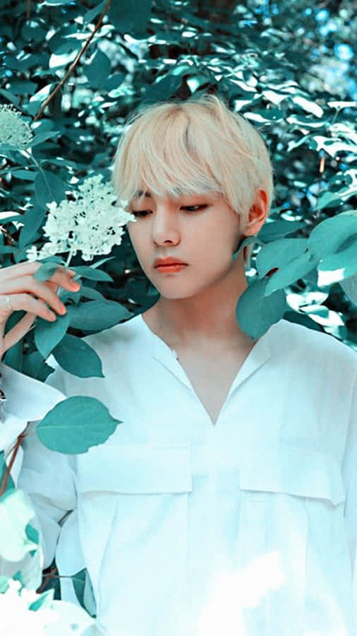 Flowers In V Bts Phone Wallpaper