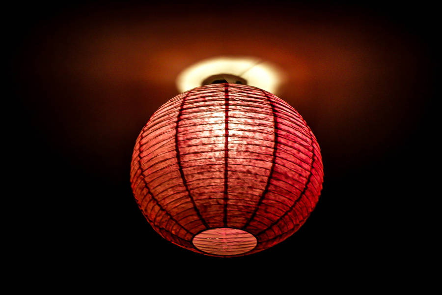 Focus Photo Of Red Lamp Wallpaper