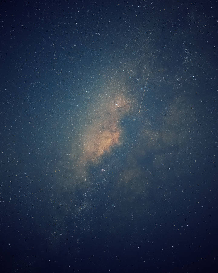 Foggy Milky Way At Night Wallpaper