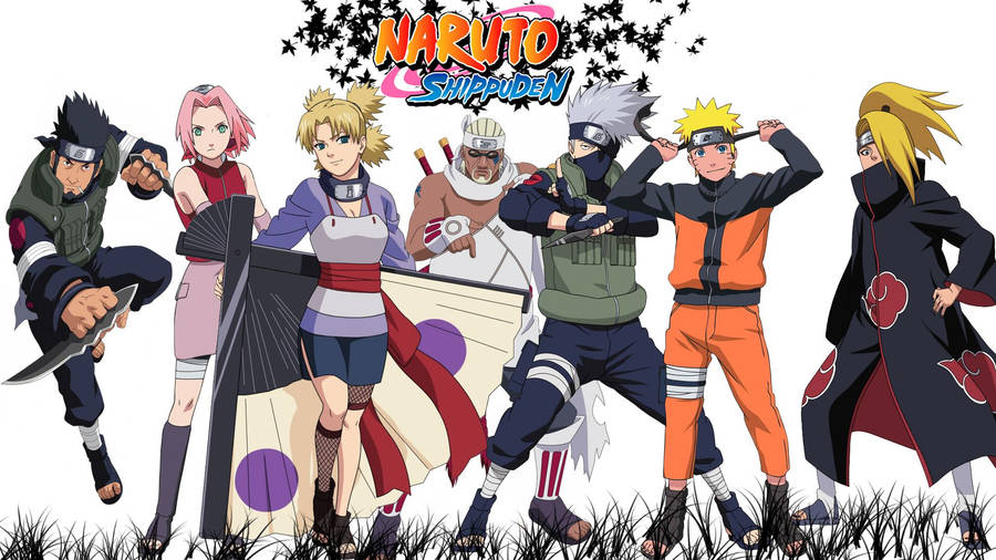 Follow Naruto And The Powerful Ninjas In Shippuden Wallpaper