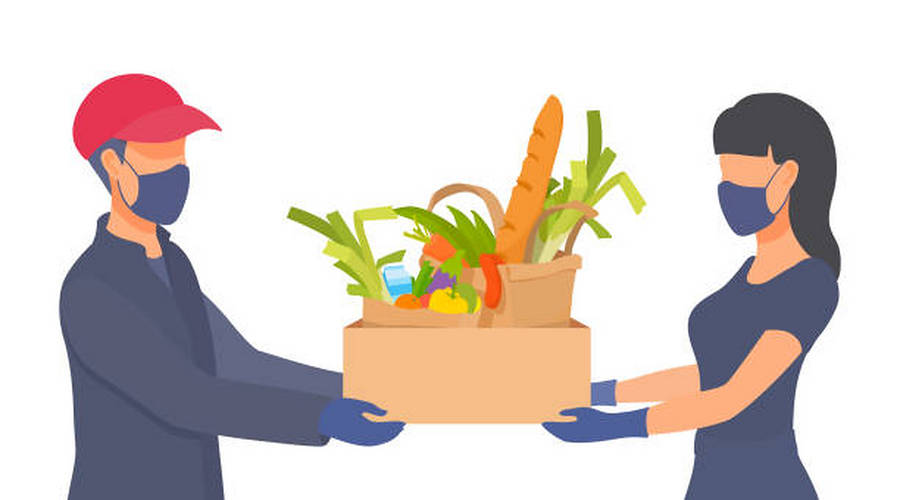 Food Delivery Clip Art Wallpaper