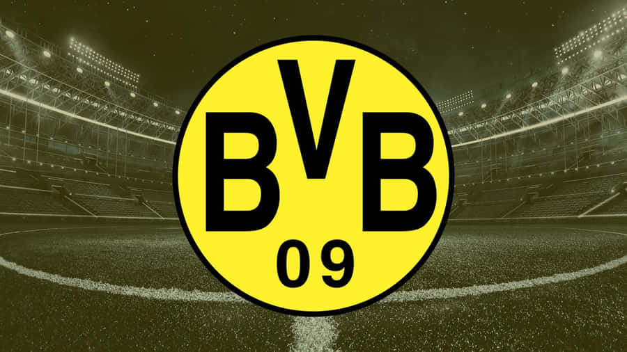 Football Fans Celebrating Borussia Dortmund At Signal Iduna Park Wallpaper