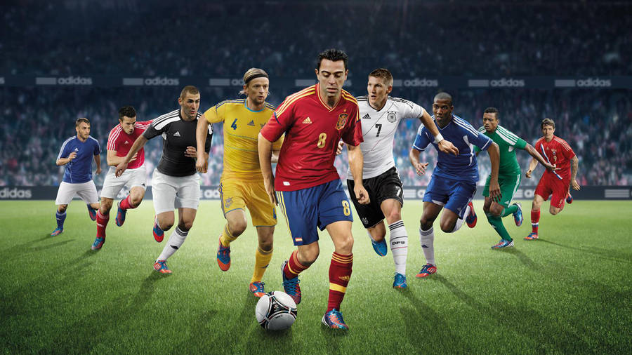 Football Hd Players In A Match Wallpaper