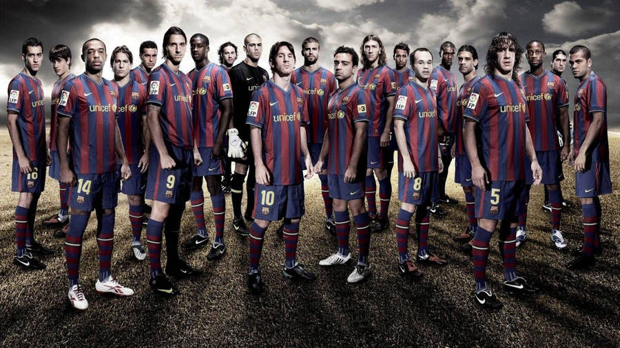 Football Players Hd Fc Barcelona Team Wallpaper