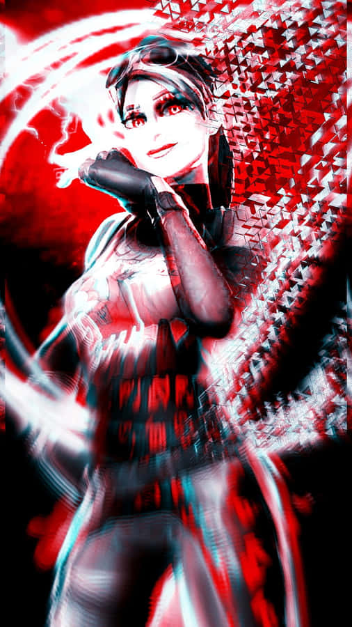 Fortnite Dark Bomber Red Glitch Art Wallpaper