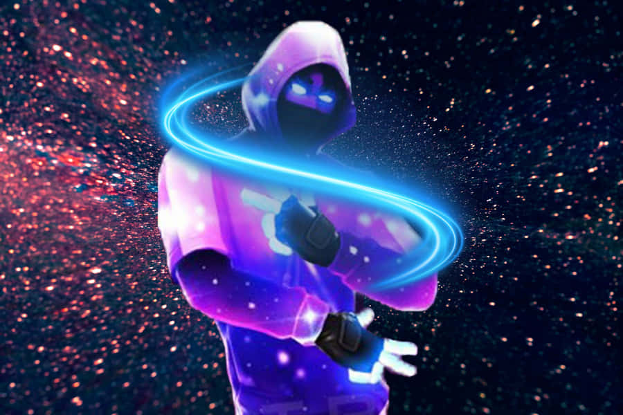 Fortnite Galaxy In Hoodie Wallpaper