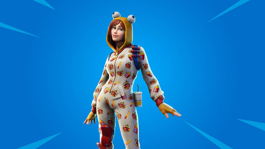 Fortnite Girl In A Onesie Wallpaper