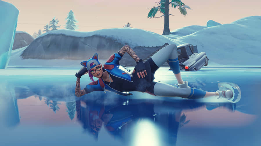Fortnite - Ice Skating - Ice Skating - Fortnite - Ice Skating - Ice Skating - Fort Wallpaper