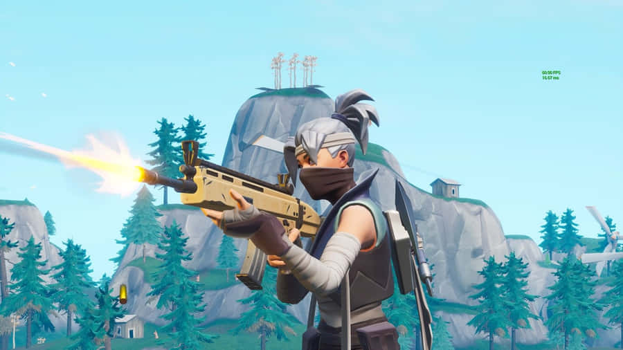 Fortnite Kuno Shooting Weapon Wallpaper