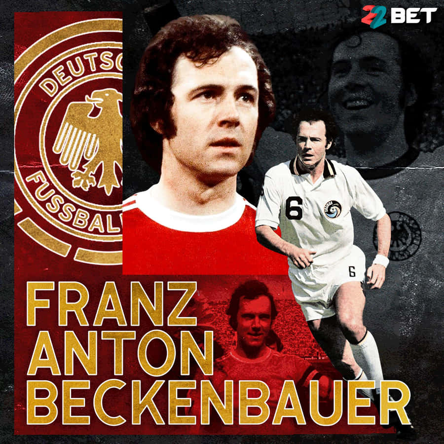 Franz Anton Beckenbauer Poster Design Wallpaper