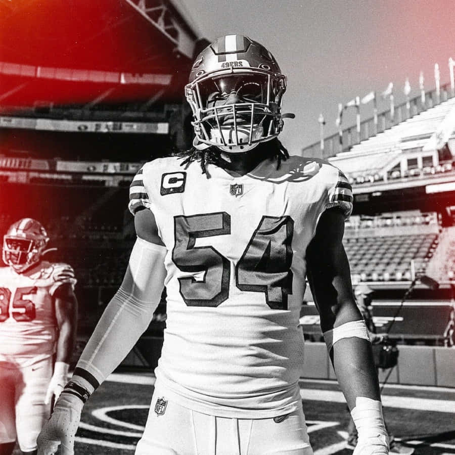 Fred Warner Football Gradient Edit Wallpaper