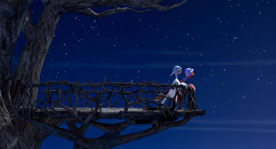 Free Birds Starry Night Wallpaper
