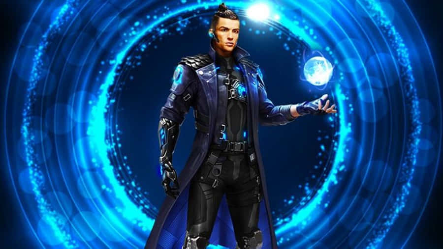 Free Fire Chrono Blue Ball Wallpaper