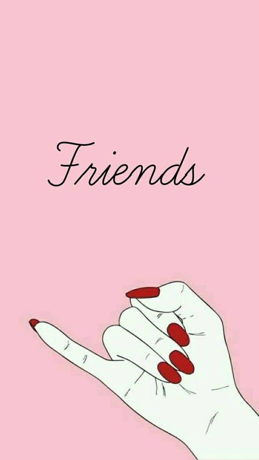 Friends Pinky Promise Girly Bff Wallpaper