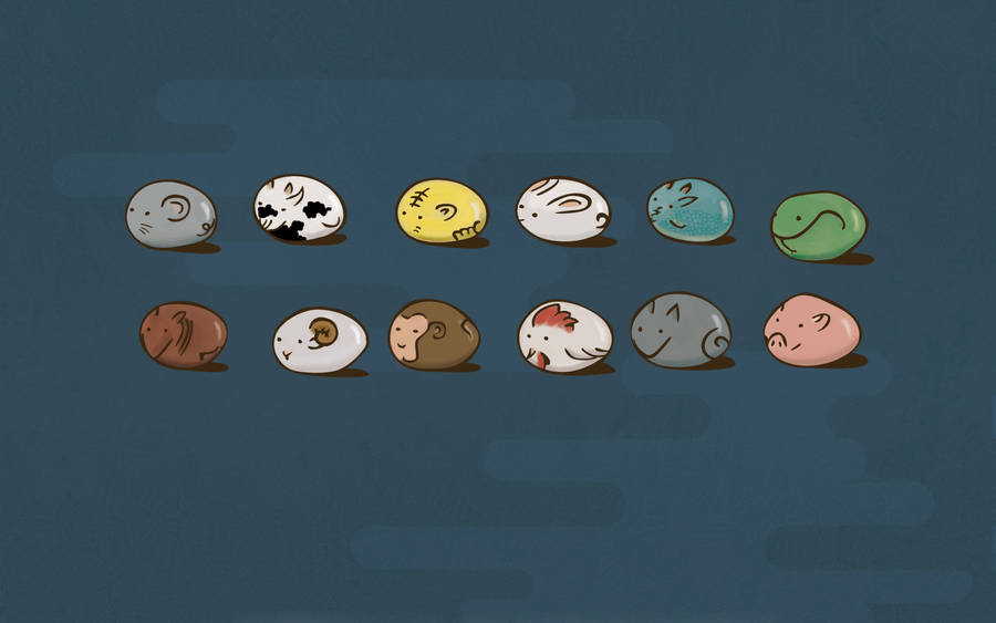 Fruits Basket Mini Zodiac Sign Animals Wallpaper