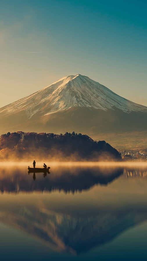 Fuji-san In Japan With Lake View Wallpaper